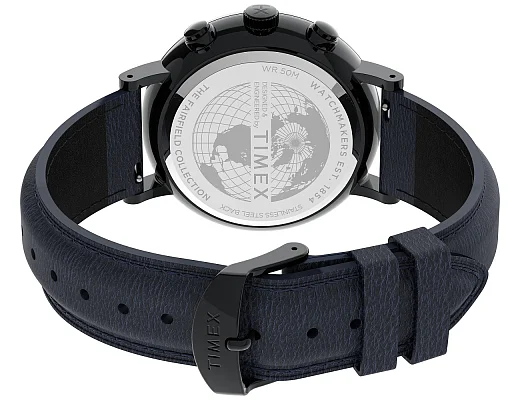 Timex Fairfield Chronograph 41mm Leather Strap Indiglo TW2U88900