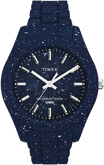 Timex From Waste to Wrist Legacy Ocean 42mm Recycled Plastic Bracelet TW2V37400