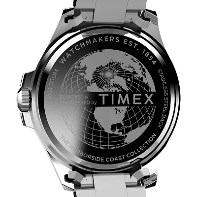 Timex Harborside Coast 43mm Stainless Steel Bracelet Watch TW2V91900