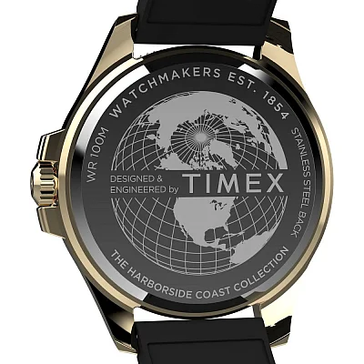 Timex Harborside Coast 43mm Synthetic Rubber Strap TW2Y05300