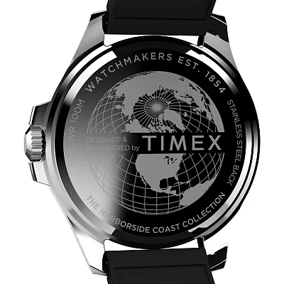 Timex Harborside Coast 43mm Synthetic Rubber Strap TW2V91700