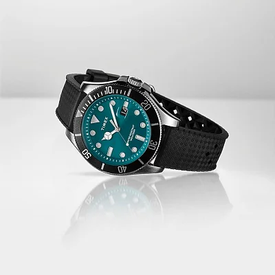 Timex Harborside Coast 43mm Synthetic Rubber Strap TW2V91700
