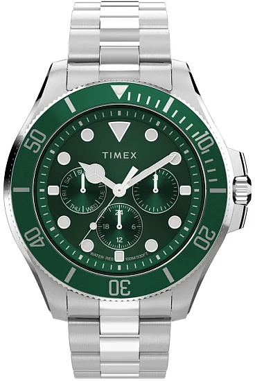 Timex Harborside Coast Multifunction 43mm Stainless Steel Bracelet TW2Y33200