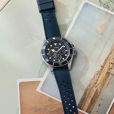 Timex Harborside Coast Multifunction 43mm Rubber Strap TW2Y33400