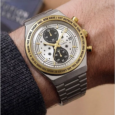 Timex x Harry Potter Q Turner Chronograph 40mm Stainless Steel TW2Y75900