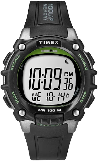Timex Ironman Classic 100 Full-Size Resin Strap Indiglo TW5M03400