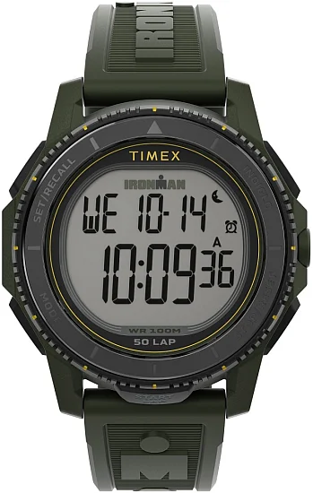 Timex Ironman Finisher Digital Adrenaline 465mm Resin Strap Indiglo TW5M58000