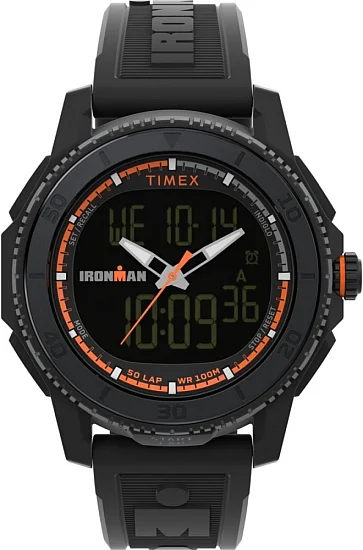 Timex Ironman Finisher Digital Adrenaline 465mm Resin Strap Indiglo TW2W53600