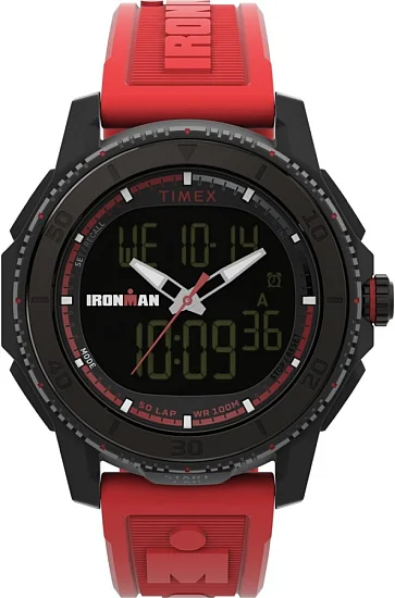 Timex Ironman Finisher Digital Adrenaline 465mm Resin Strap Indiglo TW2W53700