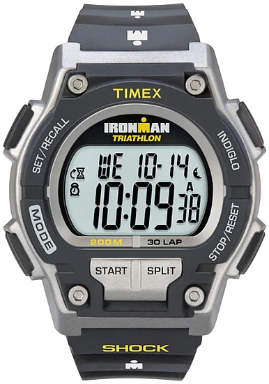 Timex Ironman Triathlon Original 30 Full-Size Resin Strap Indiglo T5K195