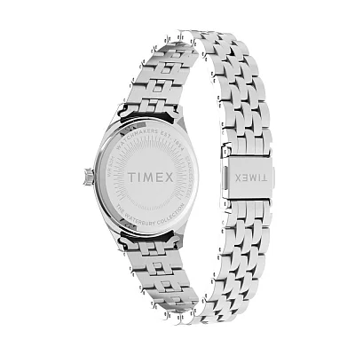 Timex Legacy Boyfriend 36mm Day-Date Indiglo Steel Bracelet TW2U78700