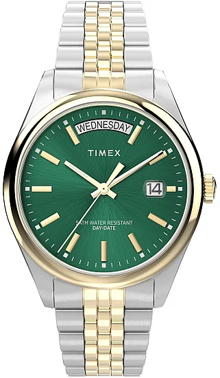 Timex Legacy Day-Date 36mm Stainless Steel Bracelet TW2W32100