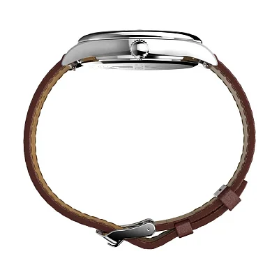 Timex Legacy Day-Date 41mm Brown Leather Strap TW2W57200