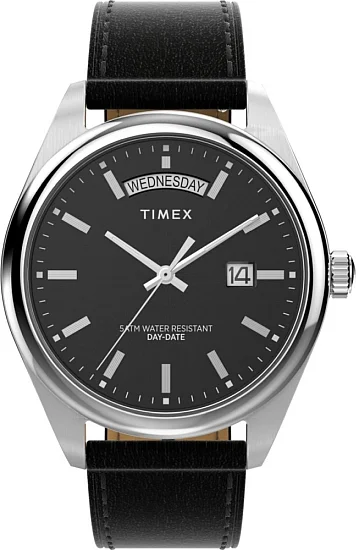 Timex Legacy Day-Date 41mm Leather Strap TW2W57400