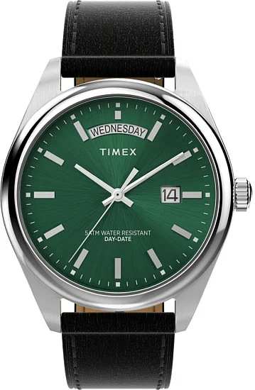 Timex Legacy Day-Date 41mm Leather Strap TW2W57300