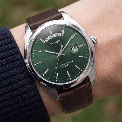 Timex Legacy Day-Date 41mm Leather Strap Set TWG068800