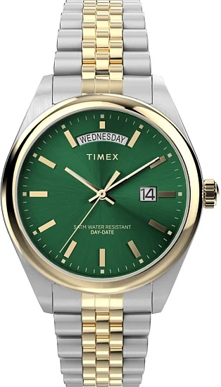 Timex Legacy Day-Date 41mm Stainless Steel Bracelet TW2W42800