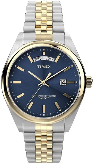 Timex Legacy Day-Date 41mm Stainless Steel Bracelet TW2W42600