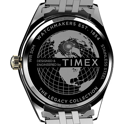 Timex Legacy Day-Date 41mm Stainless Steel Bracelet TW2W42600
