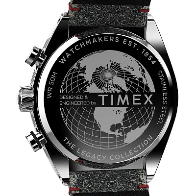 Timex Legacy Tonneau Chronograph 42mm Leather Strap TW2W50000