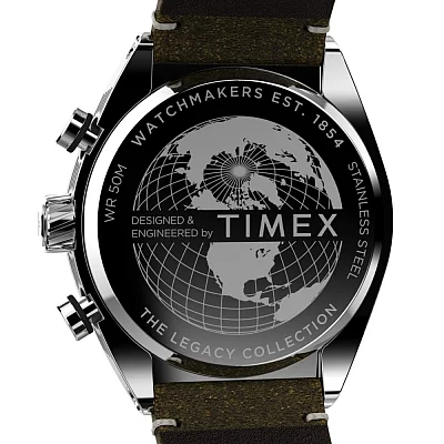 Timex Legacy Tonneau Chronograph 42mm Leather Strap TW2W50100