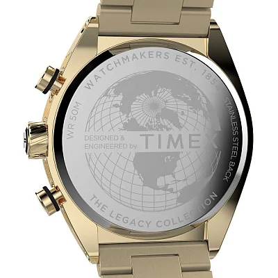 Timex Legacy Tonneau Chronograph 42mm Stainless Steel Bracelet TW2W22100