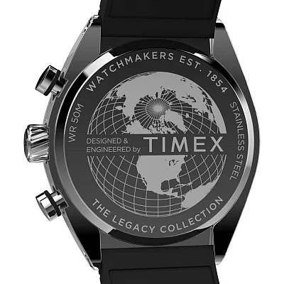 Timex Legacy Tonneau Chronograph 42mm Tropic Silicone Strap TW2W64500