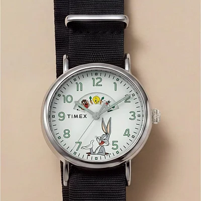 Timex x Looney Tunes Bugs and Friends Standard 40mm Fabric Strap TW2Y99100