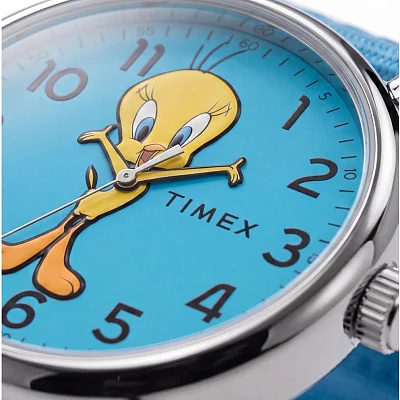 Timex x Looney Tunes Tweety Bird Weekender 38mm Fabric Strap TW2Y99500