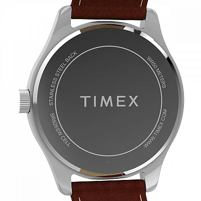 Timex Main Street 42mm Leather Strap TW2Y16200