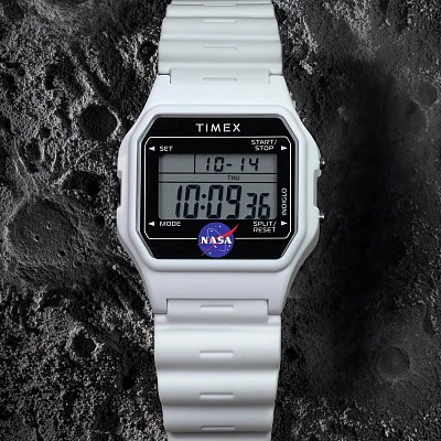 Timex Main Street NASA Artemis Digital 36mm Resin Strap Indiglo TW2Y13500