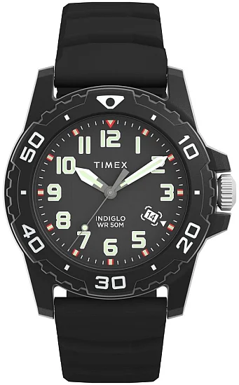 Timex Main Street Sport 42mm Silicone Strap Indiglo TW5M61200