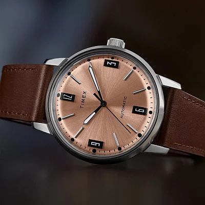 Timex Marlin Automatic 40mm Leather Strap TW2W33800
