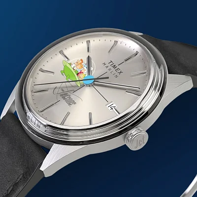 Timex Marlin Automatic x The Jetsons 38mm Leather Strap Watch TW2Y56300