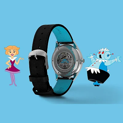 Timex Marlin Automatic x The Jetsons 38mm Leather Strap Watch TW2Y56300