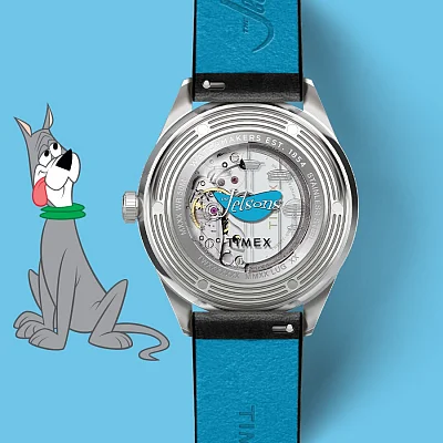 Timex Marlin Automatic x The Jetsons 38mm Leather Strap Watch TW2Y56300