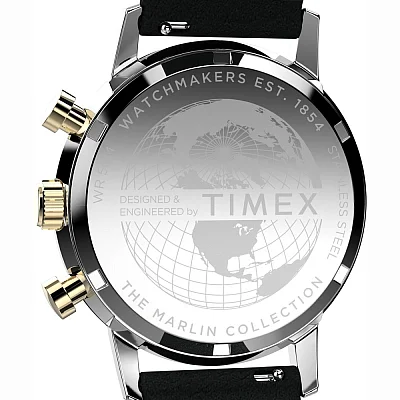 Timex Marlin Chronograph Tachymeter 40mm Leather Bracelet TW2W60300