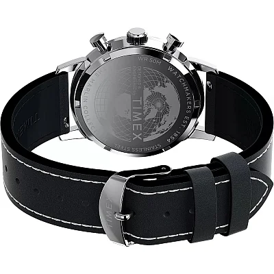 Timex Marlin Chronograph Tachymeter 40mm Leather Strap TW2W98900