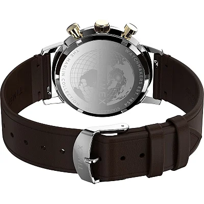 Timex Marlin Chronograph Tachymeter 40mm Leather Strap TW2W60400