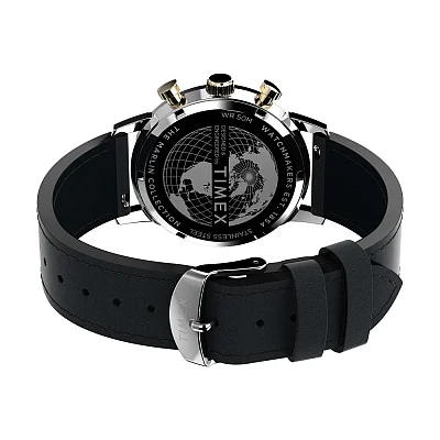 Timex Marlin Chronograph Tachymeter 40mm Leather Strap TW2W10000