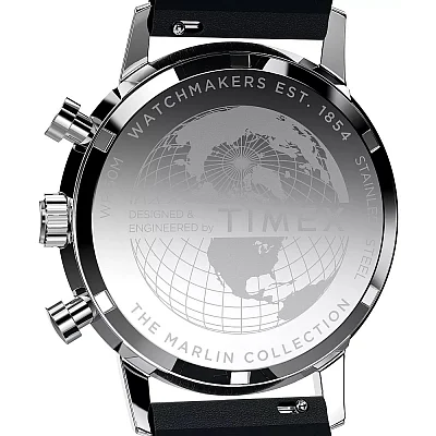 Timex Marlin Chronograph Tachymeter 40mm Leather Strap TW2W98900