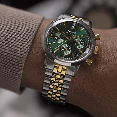 Timex Marlin Chronograph Tachymeter 40mm Stainless Steel Bracelet TW2W60000