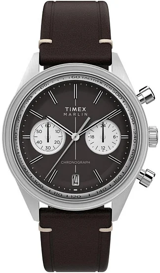 Timex Marlin Jet Quartz Chronograph 40mm Leather Strap TW2Y24700