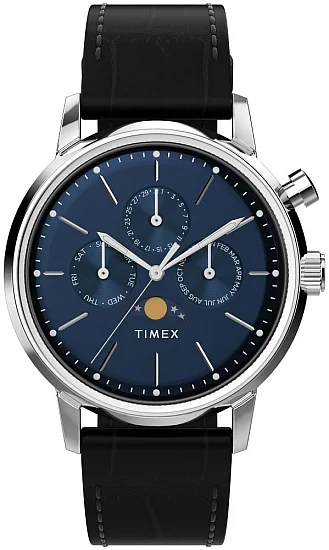 Timex Marlin Multifunction 40mm Leather Strap TW2W51200