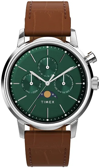 Timex Marlin Multifunction 40mm Leather Strap TW2W51000