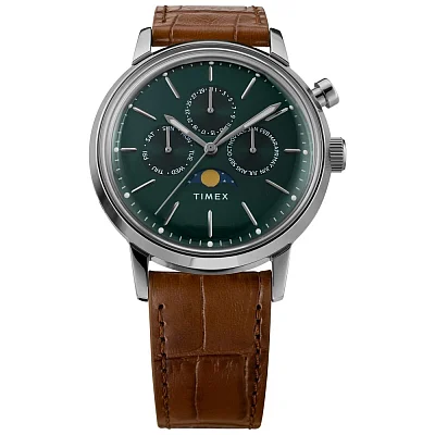 Timex Marlin Multifunction 40mm Leather Strap TW2W51000