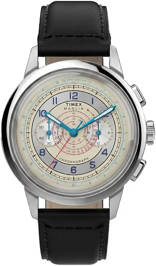 Timex Marlin Neo Classic Chronograph 40mm Leather Strap TW6A01200