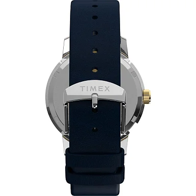 Timex Marlin Quartz GMT 40mm Leather Strap Watch TW2Y47900