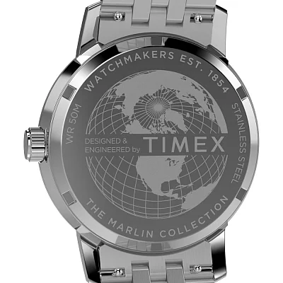 Timex Marlin Quartz GMT 40mm Stainless Steel Bracelet TW2Y47600