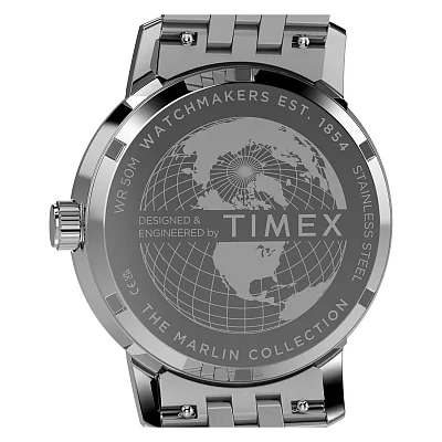 Timex Marlin Quartz GMT 40mm Stainless Steel Bracelet TW2Y84100